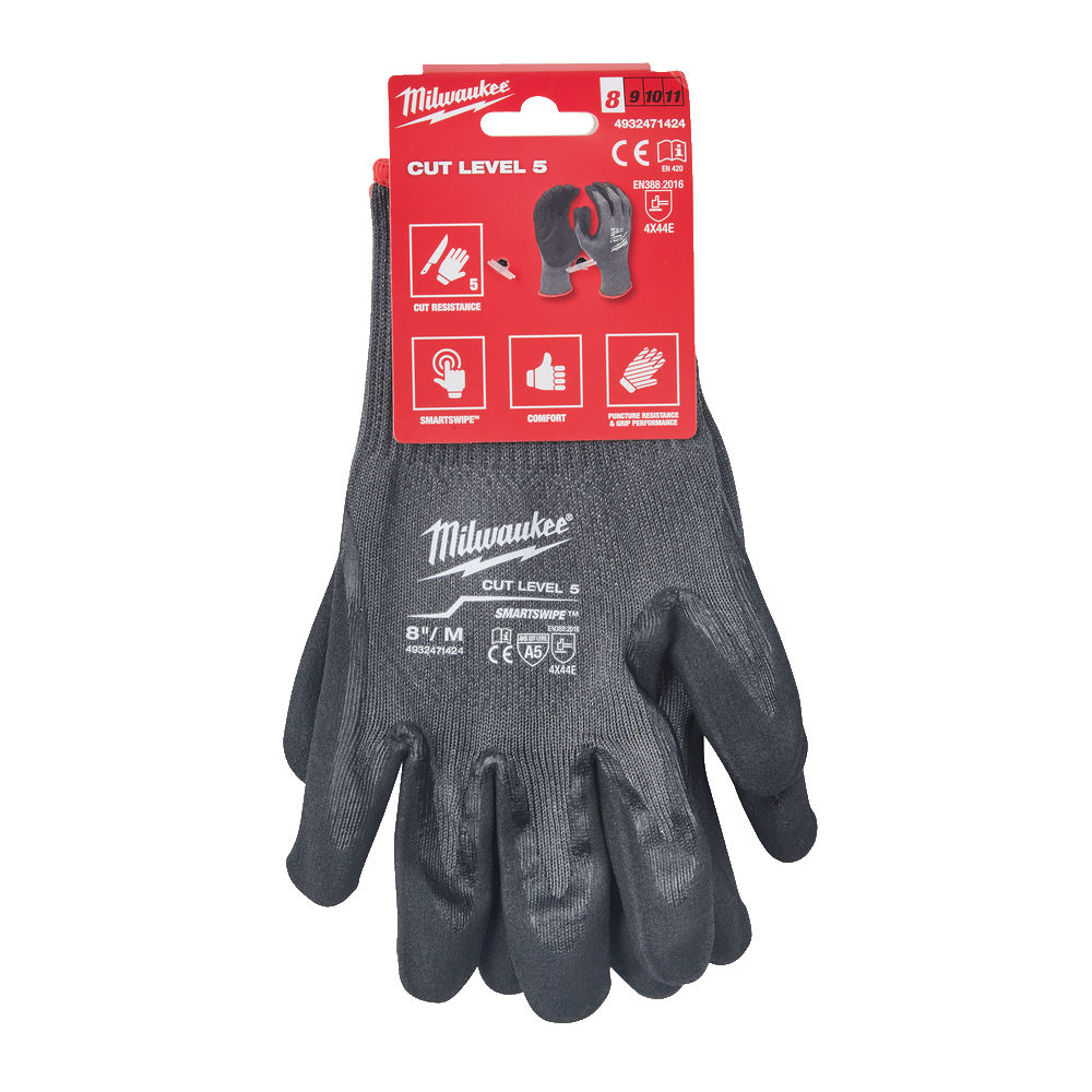 Milwaukee PPE 4932471424 Cut Level 5 Gloves Medium Size 8-A